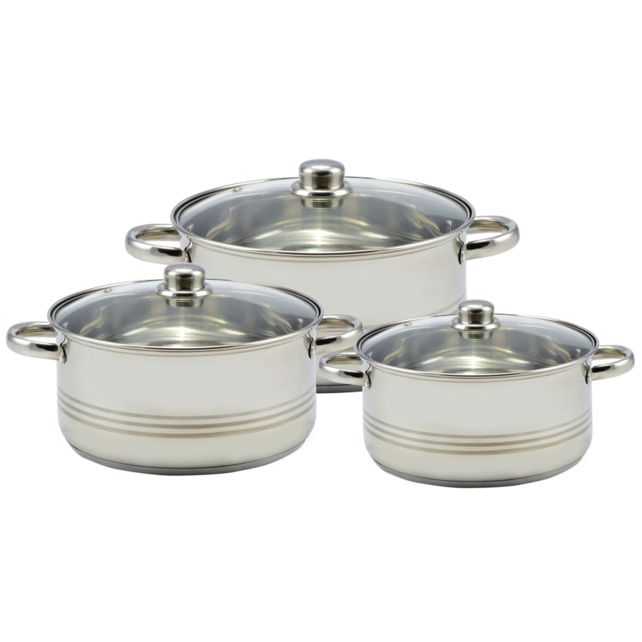 Set cratite inox Perfect Home 20/24/26cm — imaginea 2