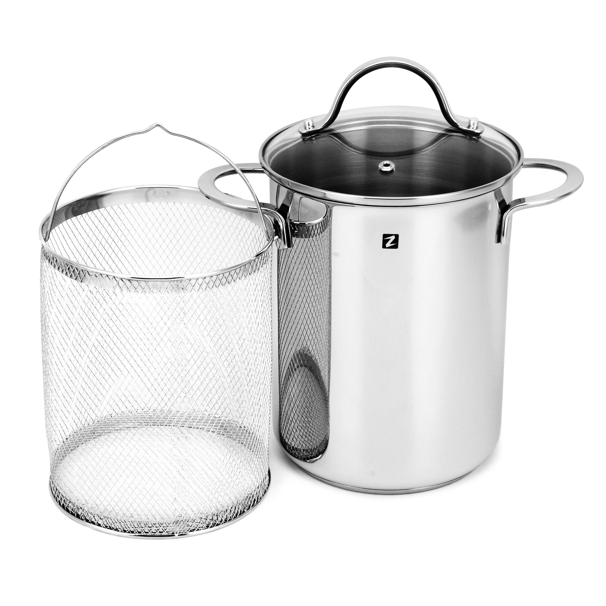 Oala pentru sparanghel/paste, inox, 16cm/4,2L - Zokura — imaginea 4