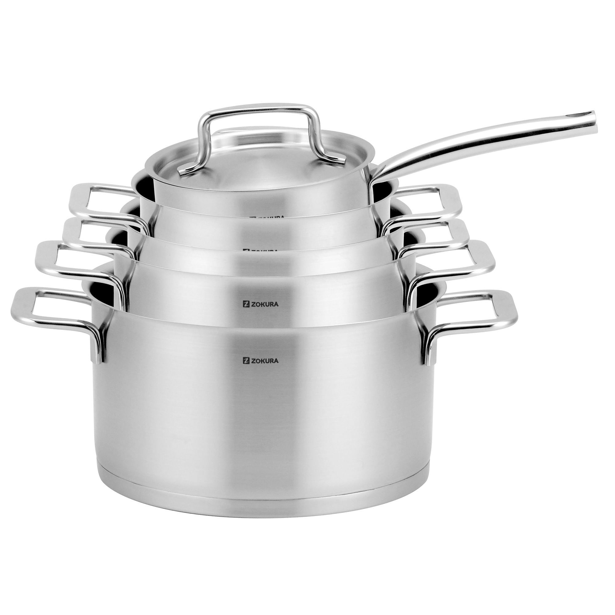 Set oale inox 18/10, 10 piese - Zokura — imaginea 3
