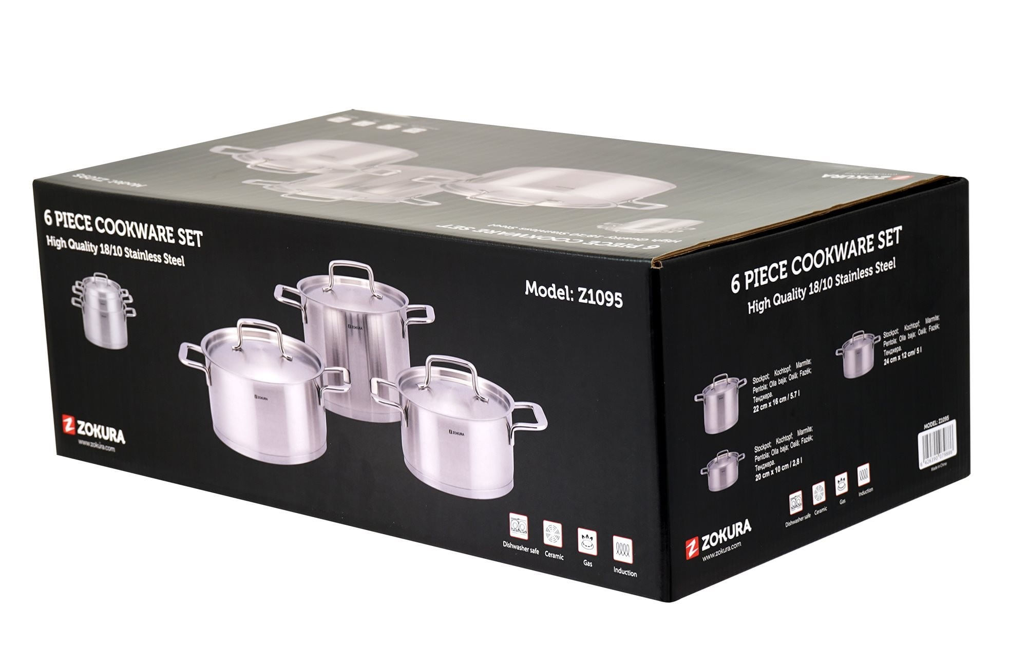 Set oale inox, 6 piese - Zokura — imaginea 3