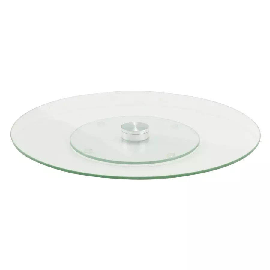 Platou de sticla rotativ pentru tort, 34 cm