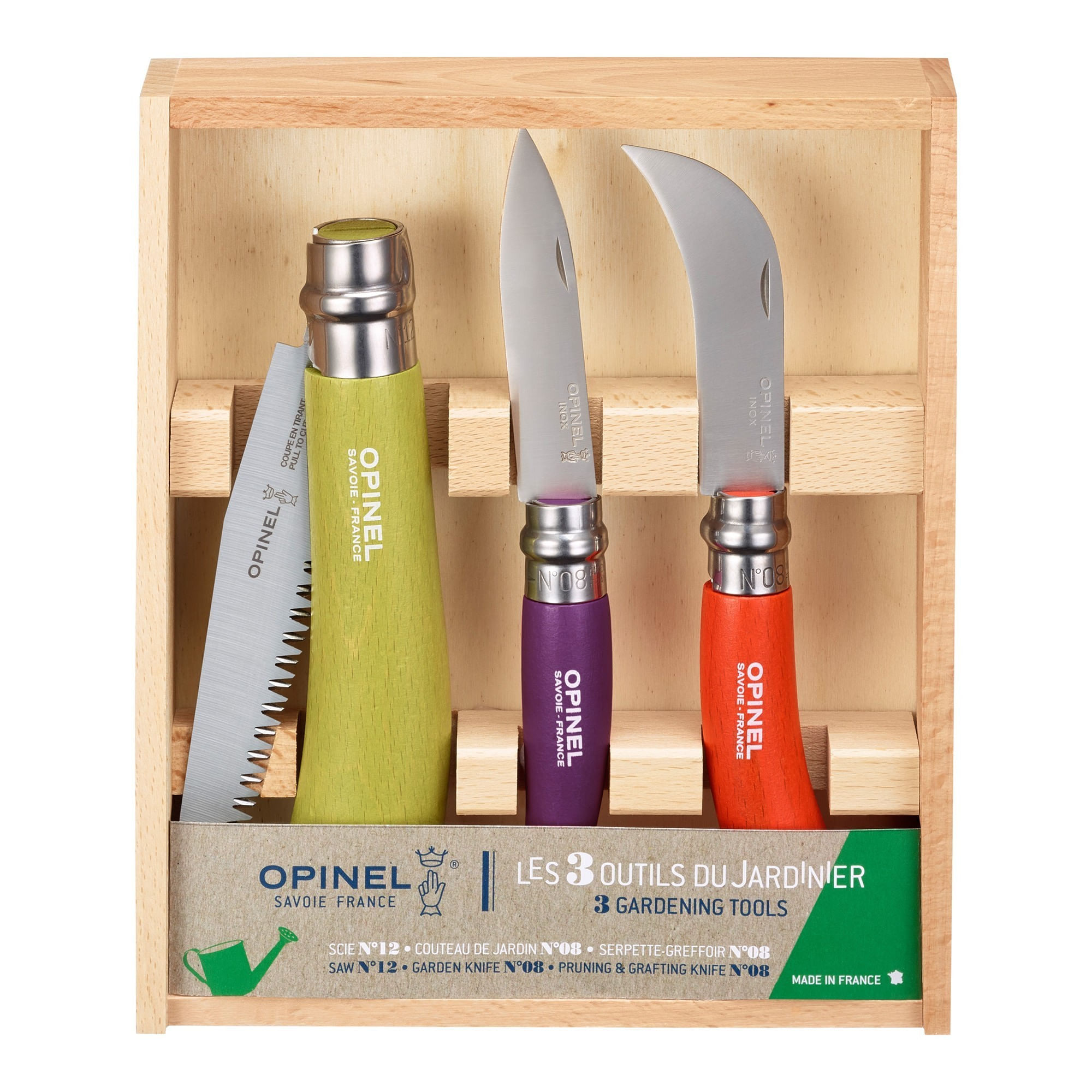 Set 3 cutite de gradinarit, inox - Opinel — imaginea 4