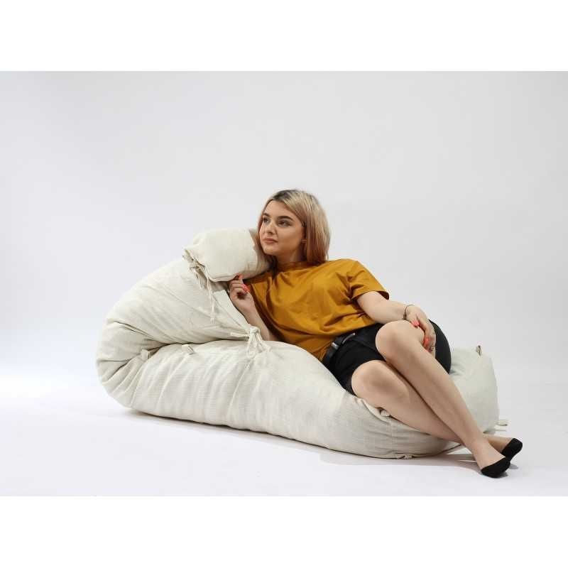 Fotoliu Yoga L cu perna, material textil — imaginea 5