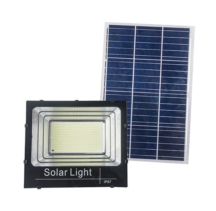 KIT Proiector 100w LED DIMABIL JORTAN cu Panou Solar INDIVIDUAL si Telecomanda — imaginea 3