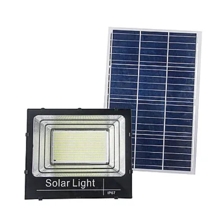 KIT Proiector 50w LED DIMABIL JORTAN cu Panou Solar INDIVIDUAL si Telecomanda JORTAN — imaginea 2