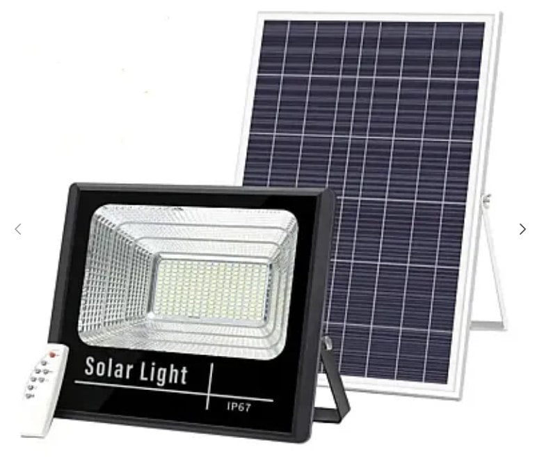 KIT Proiector 200w LED DIMABIL JORTAN cu Panou Solar INDIVIDUAL si Telecomanda — imaginea 4