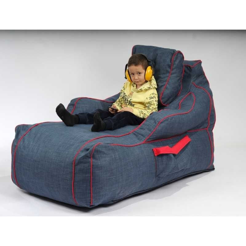Fotoliu Player, material textil, Bleumarin — imaginea 7