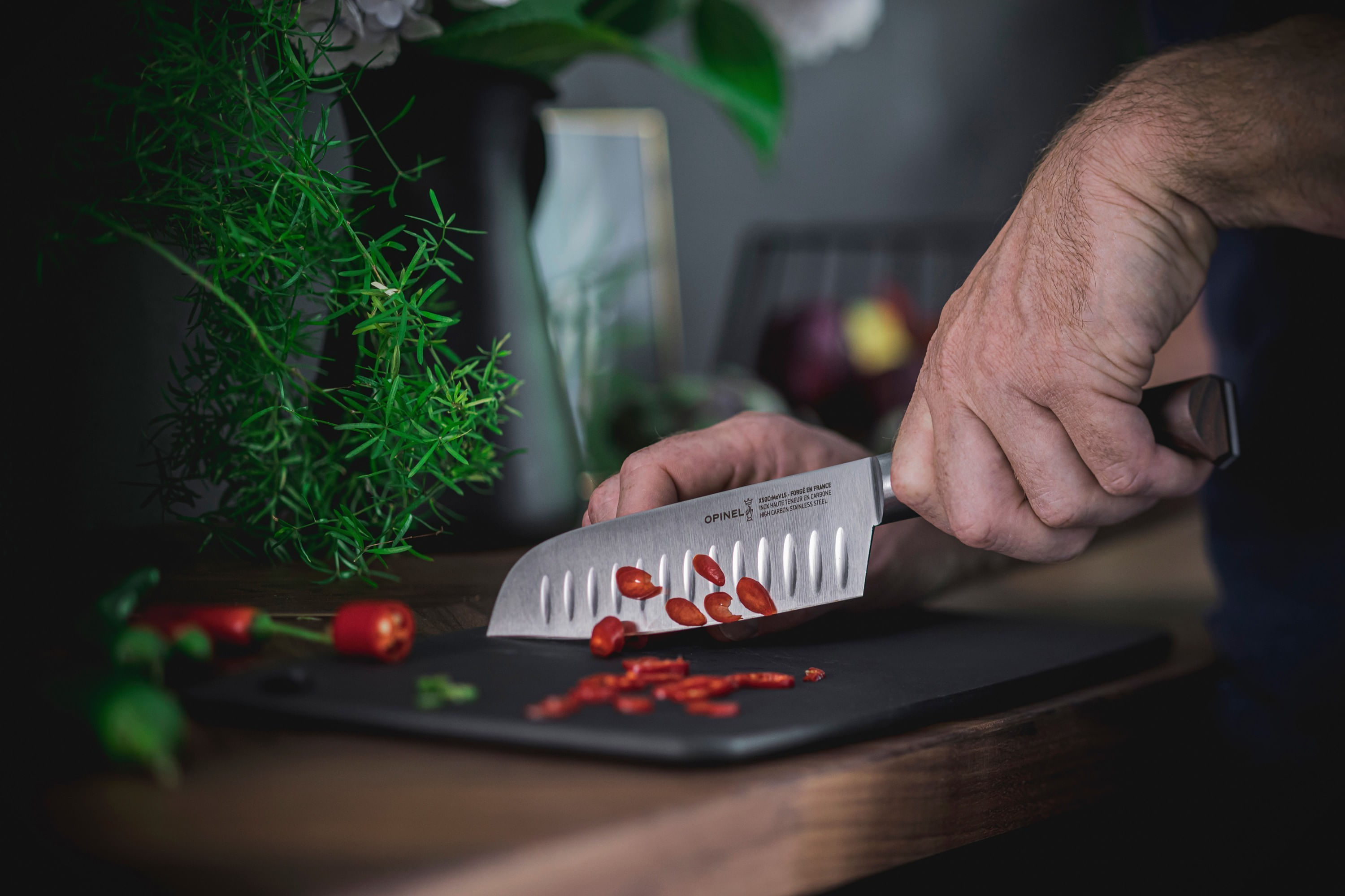 Cutit Santoku, 17cm, "Les Forges 1890” - Opinel — imaginea 4