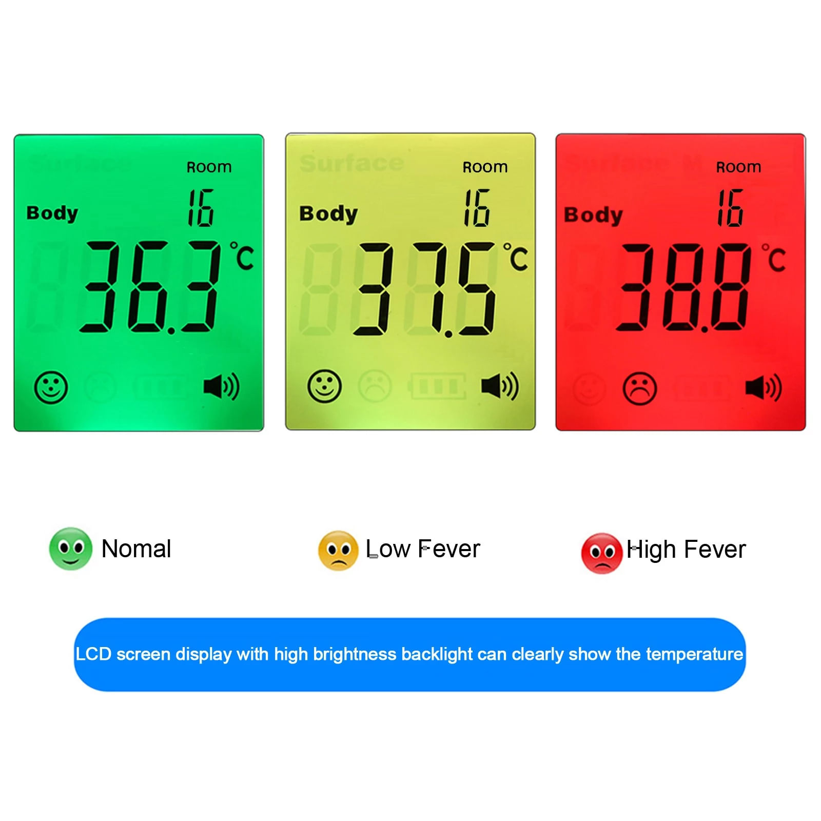Termometru Digital Non Contact MRG M-ZK-YK1028, 32 memorii, Infrarosu, Alb / Mov