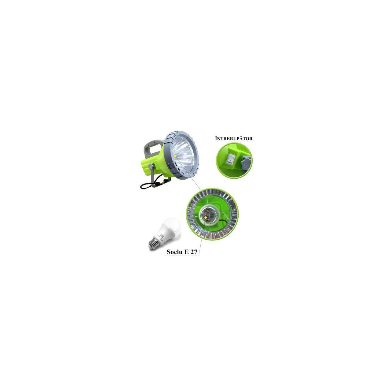 Proiector lucru, LED, cu trepied, 36 W, 230 V — imaginea 2