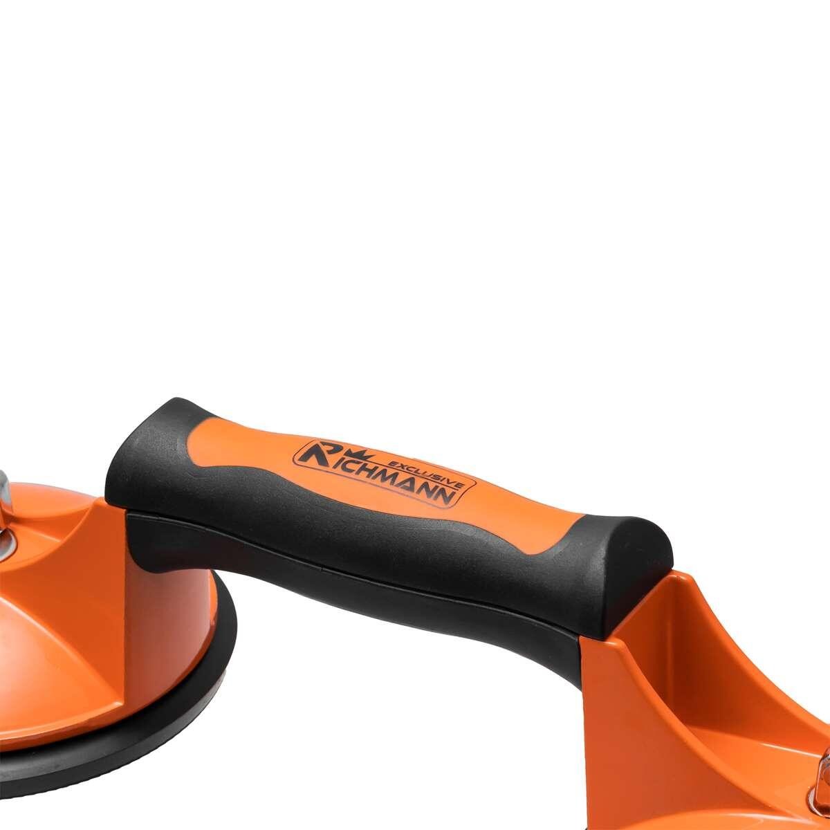 Ventuza pentru transport si montat parbrize, geamuri, placi marmura, granit, Richmann Exclusive, 2 brate, max 120 kg, 123 mm — imaginea 4