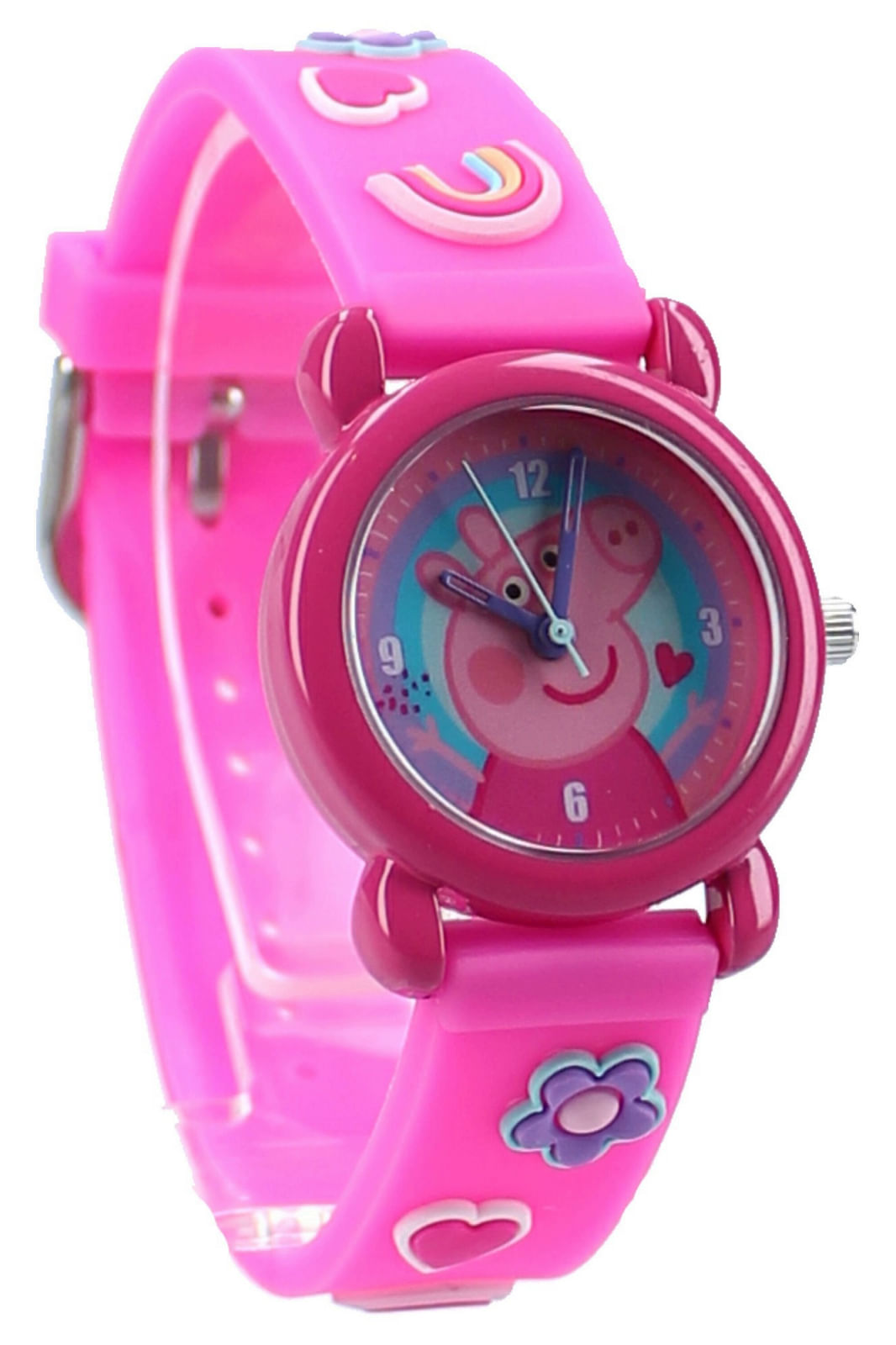 Ceas de mana copii Peppa Pig Kids Time, de fete Roz - imagine 2