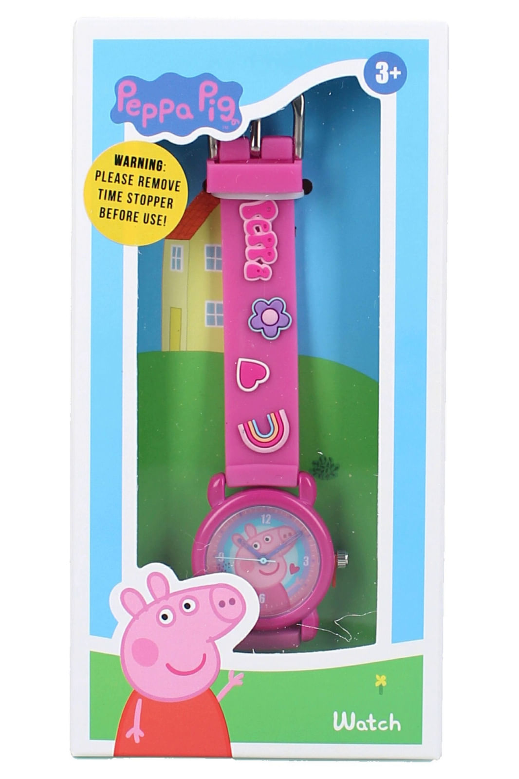 Ceas de mana copii Peppa Pig Kids Time, de fete Roz - imagine 5