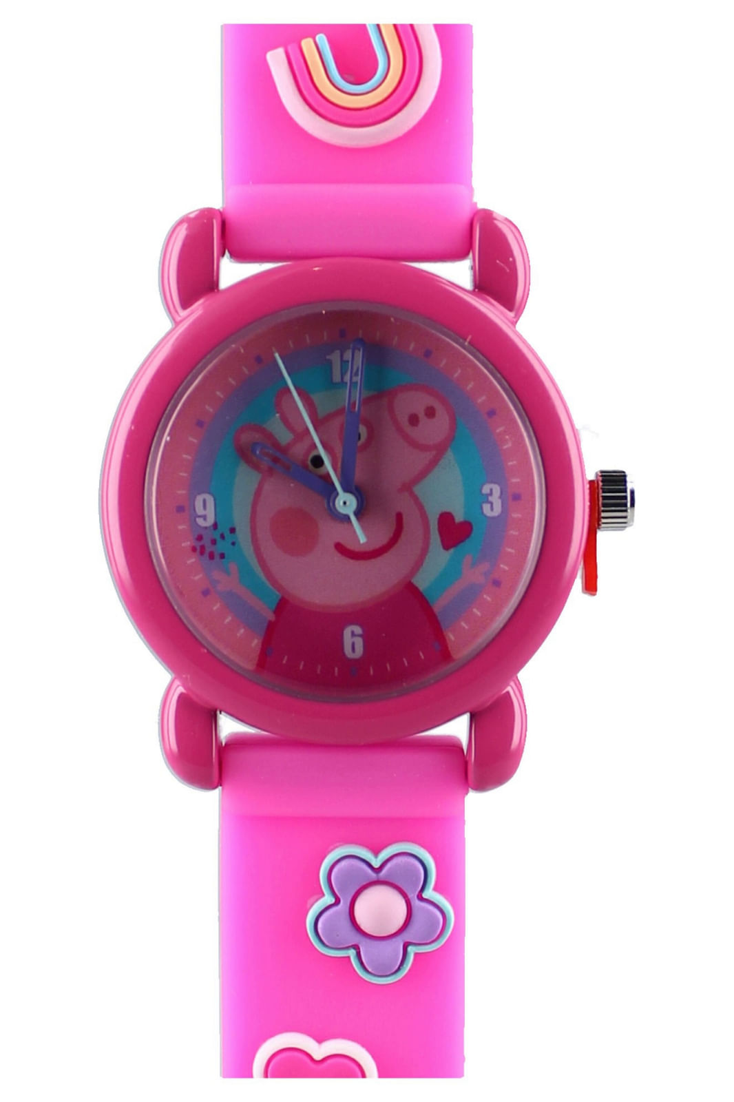 Ceas de mana copii Peppa Pig Kids Time, de fete Roz - imagine 7