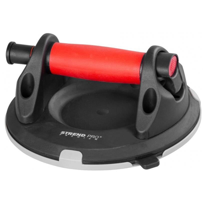 Ventuza pentru transport si montat parbrize, geamuri, placi marmura, granit, cu manometru, max 150 kg — imaginea 2