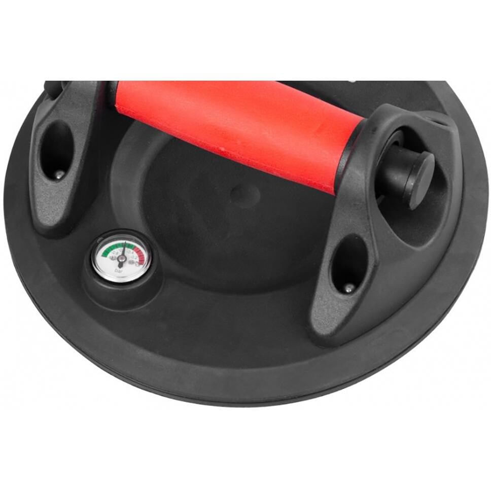 Ventuza pentru transport si montat parbrize, geamuri, placi marmura, granit, cu manometru, max 150 kg — imaginea 5