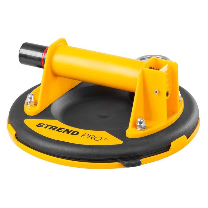 Ventuza pentru transport si montat parbrize, geamuri, placi marmura, granit, Strend Pro, cu manometru, 1 brat, max 120 kg, 20 cm — imaginea 4