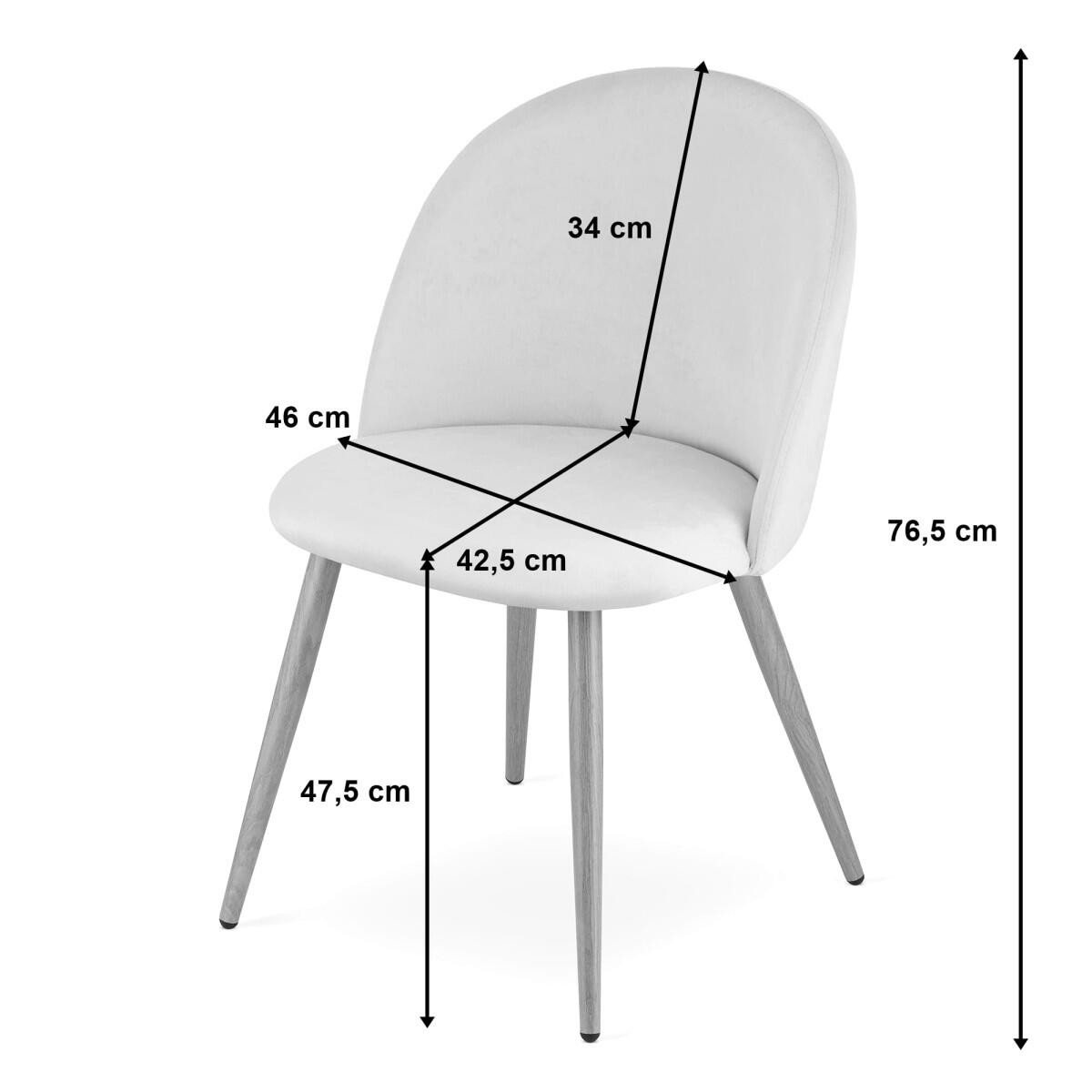 Scaun bucatarie/living, Artool, Bello, catifea, metal, verde, 46x42.5x76.5 cm — imaginea 2