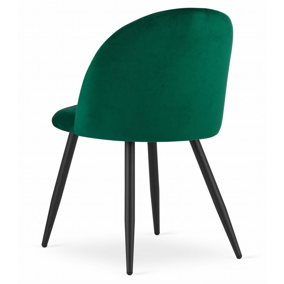 Scaun bucatarie/living, Artool, Bello, catifea, metal, verde, 46x42.5x76.5 cm — imaginea 3