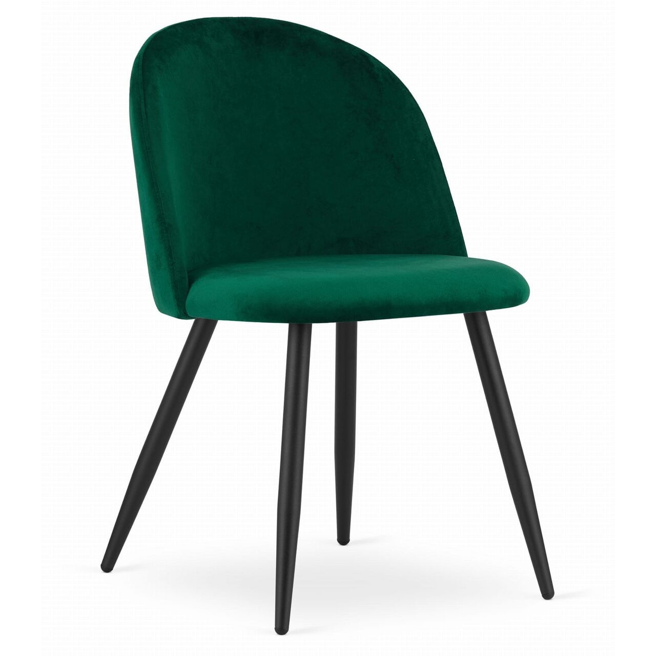 Scaun bucatarie/living, Artool, Bello, catifea, metal, verde, 46x42.5x76.5 cm — imaginea 4
