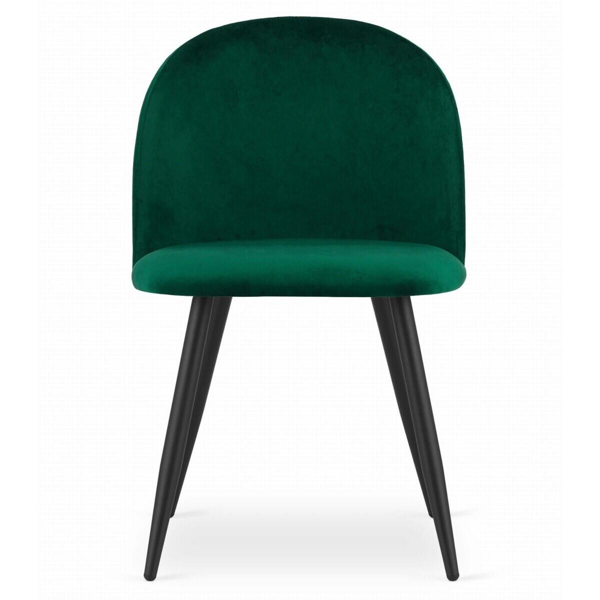 Scaun bucatarie/living, Artool, Bello, catifea, metal, verde, 46x42.5x76.5 cm — imaginea 5