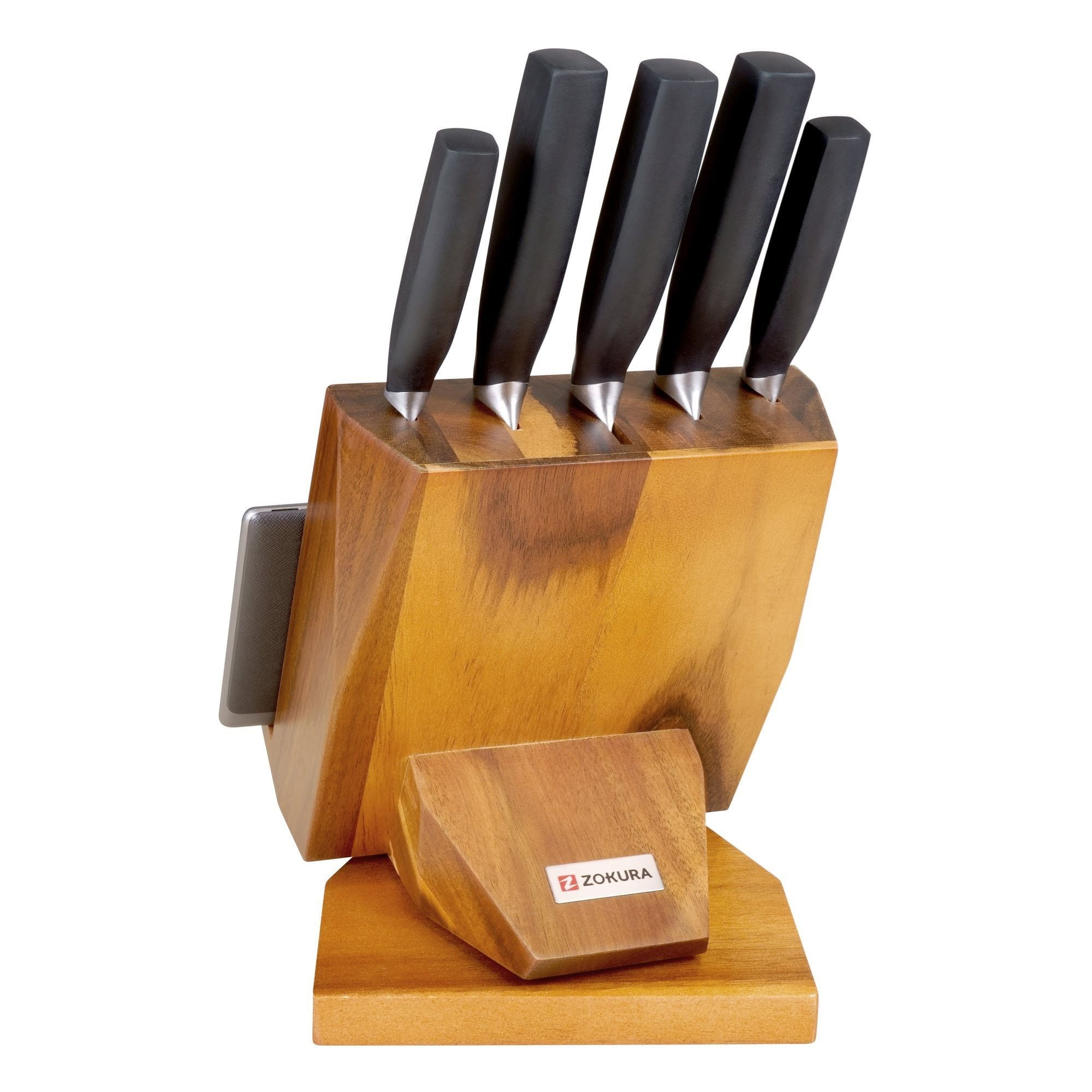 Set cutite 6 piese, suport rotativ - Zokura — imaginea 5