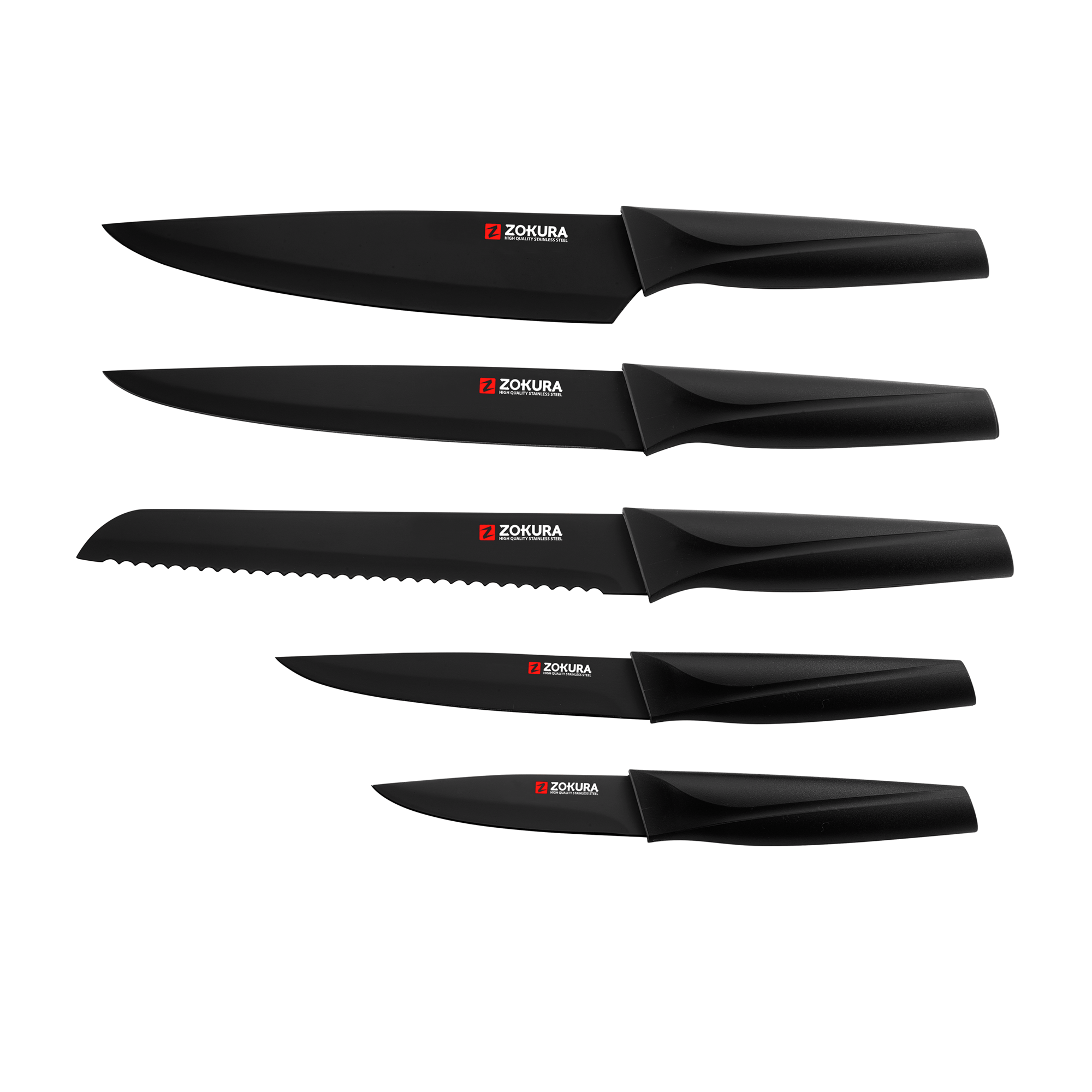 Set cutite 6 piese, strat antiaderent - Zokura — imaginea 5