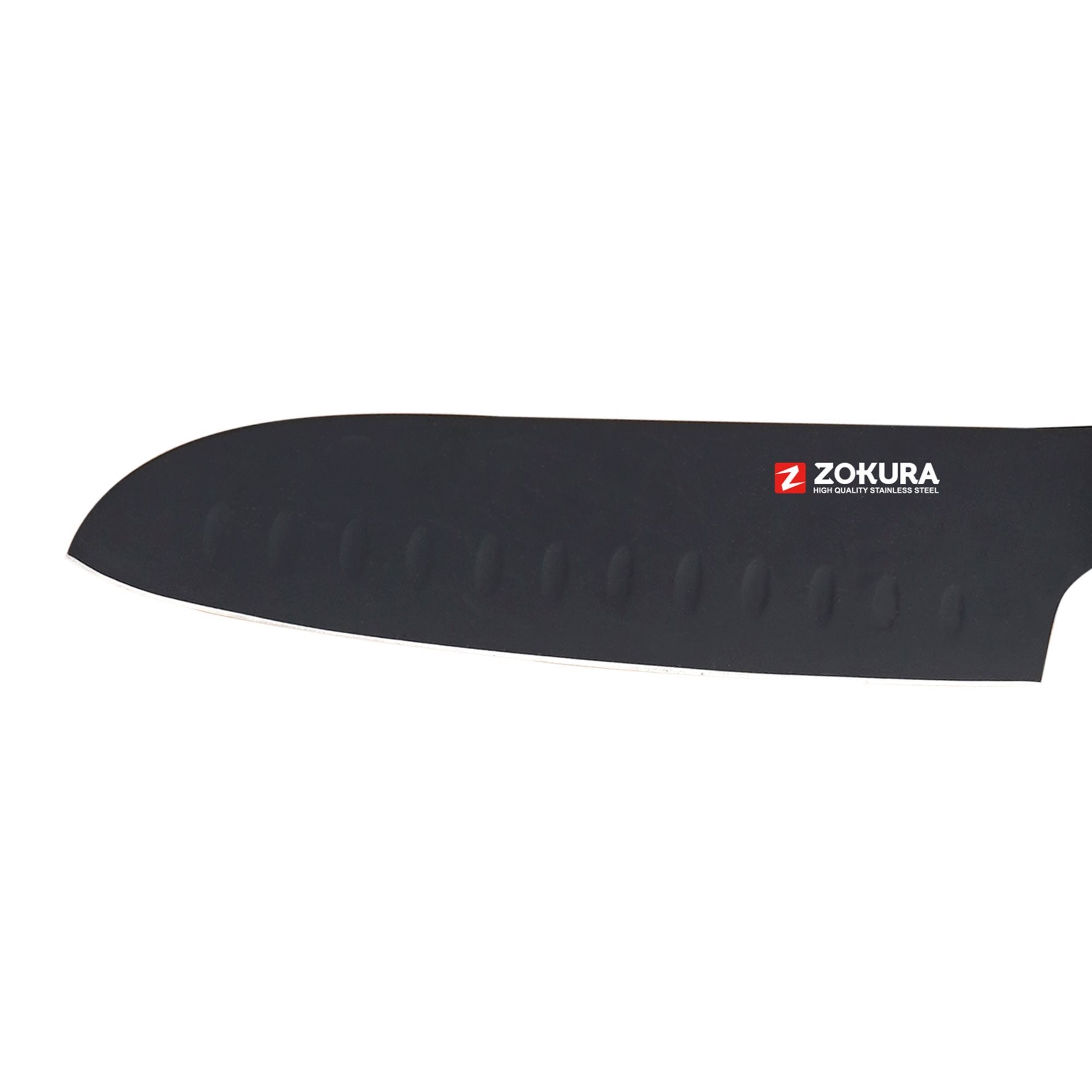 Cutit Santoku, otel inoxidabil, 18 cm - Zokura — imaginea 2