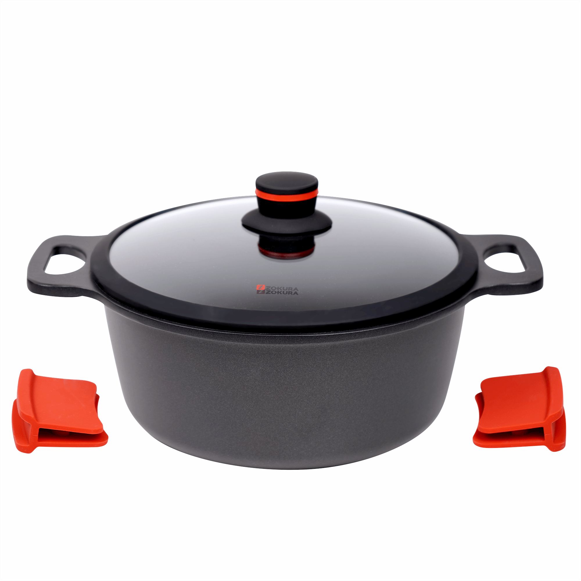 Cratita aluminiu, 24cm/3,6L Noble - Zokura — imaginea 5