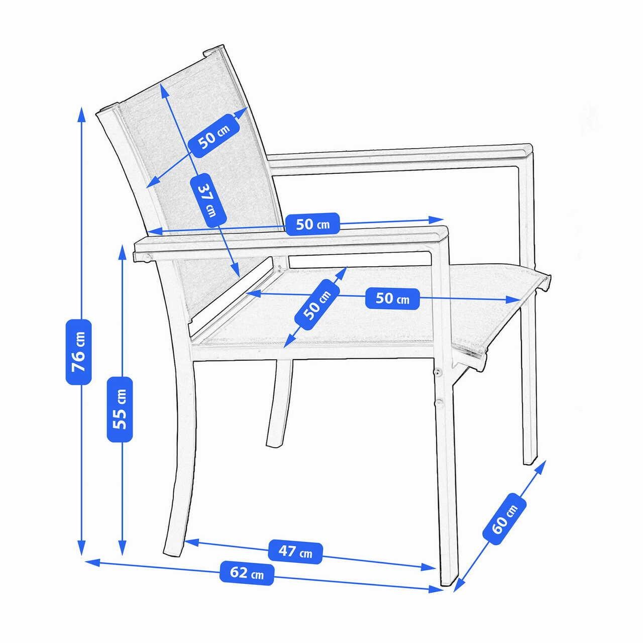 Set mobilier gradina/terasa, negru si natur, 1 masa, 2 scaune, 1 canapea, Imala — imaginea 4