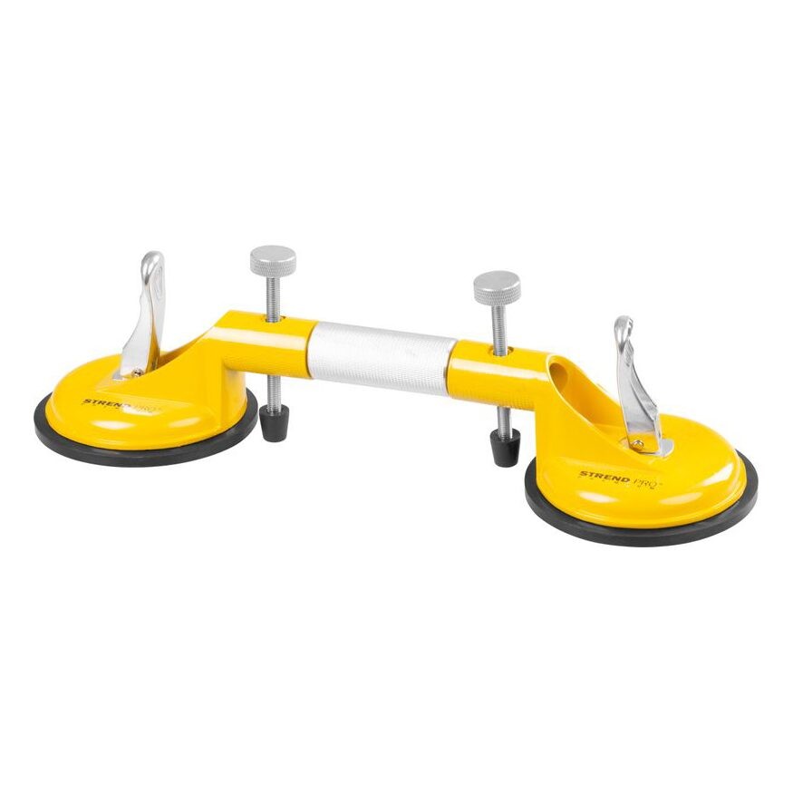 Ventuza pentru transport si montat parbrize, geamuri, placi marmura, granit, Strend Pro, 2 brate, max 80 kg — imaginea 5