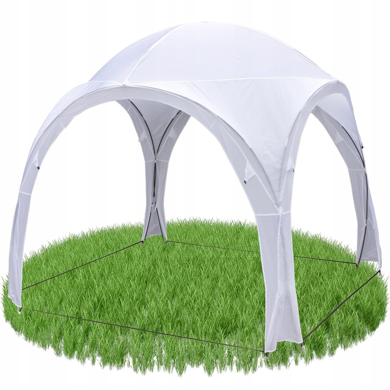 Pavilion pentru gradina/comercial, pliabil, alb, 3.2x3.2x2.5 m, Jumi — imaginea 3