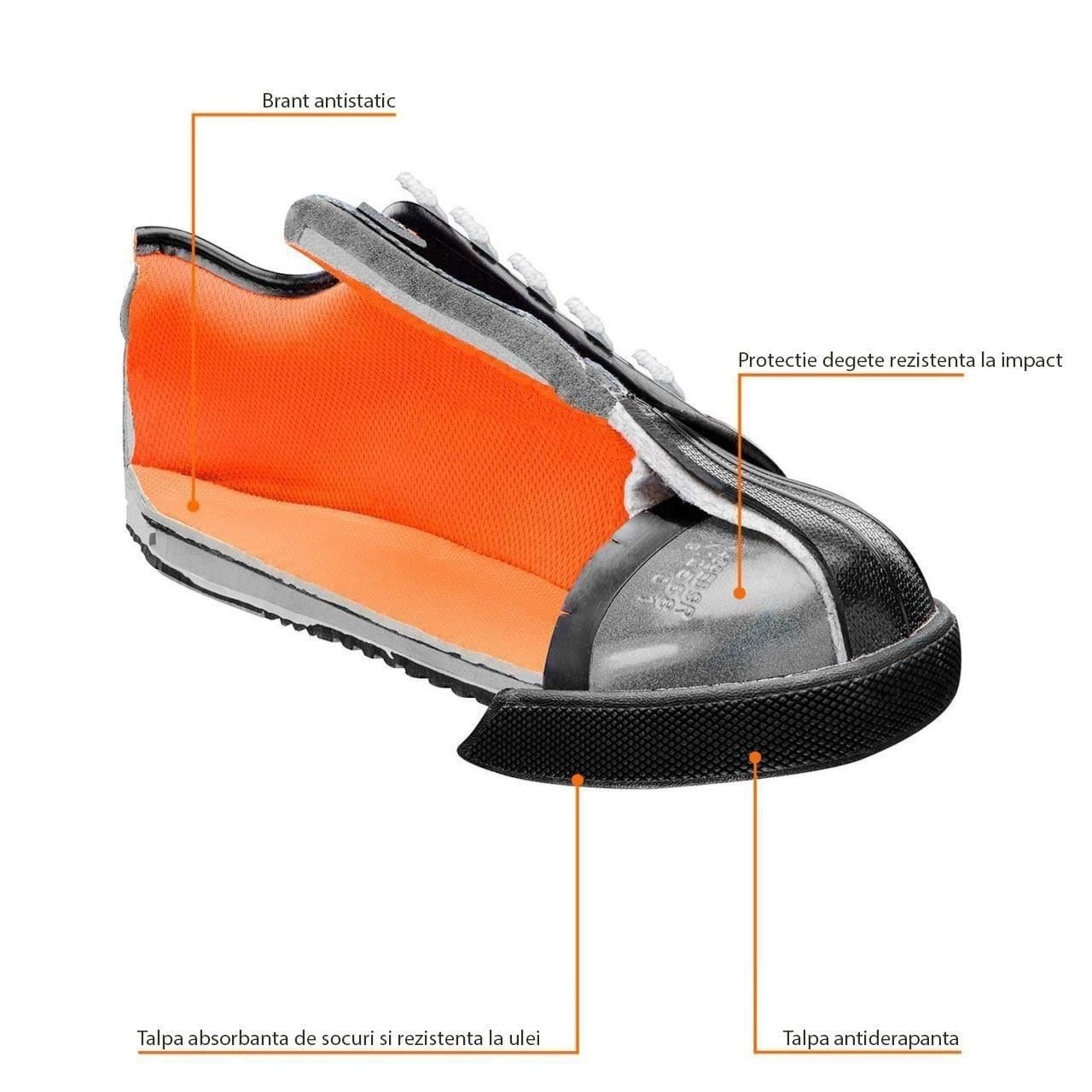 Pantofi de lucru cu protectie otel, SB, SRA, marimea 43, NEO — imaginea 3