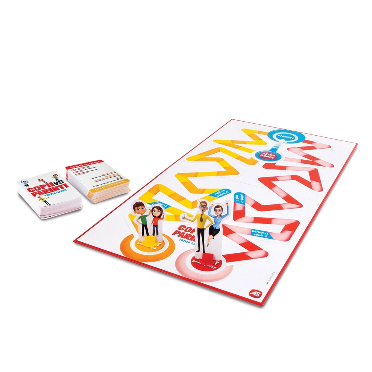 Joc de societate as, copii vs parinti, trivia, multicolor, varsta 9+ ani - imagine 2