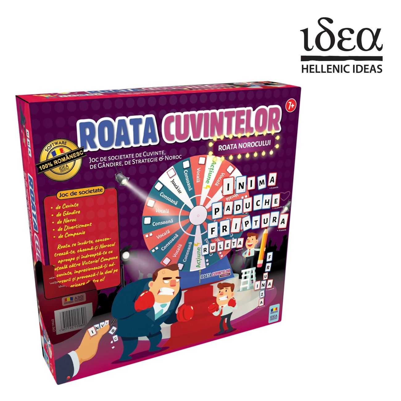 Joc de societate idea, roata cuvintelor, 154 piese, multicolor, varsta 7+ ani