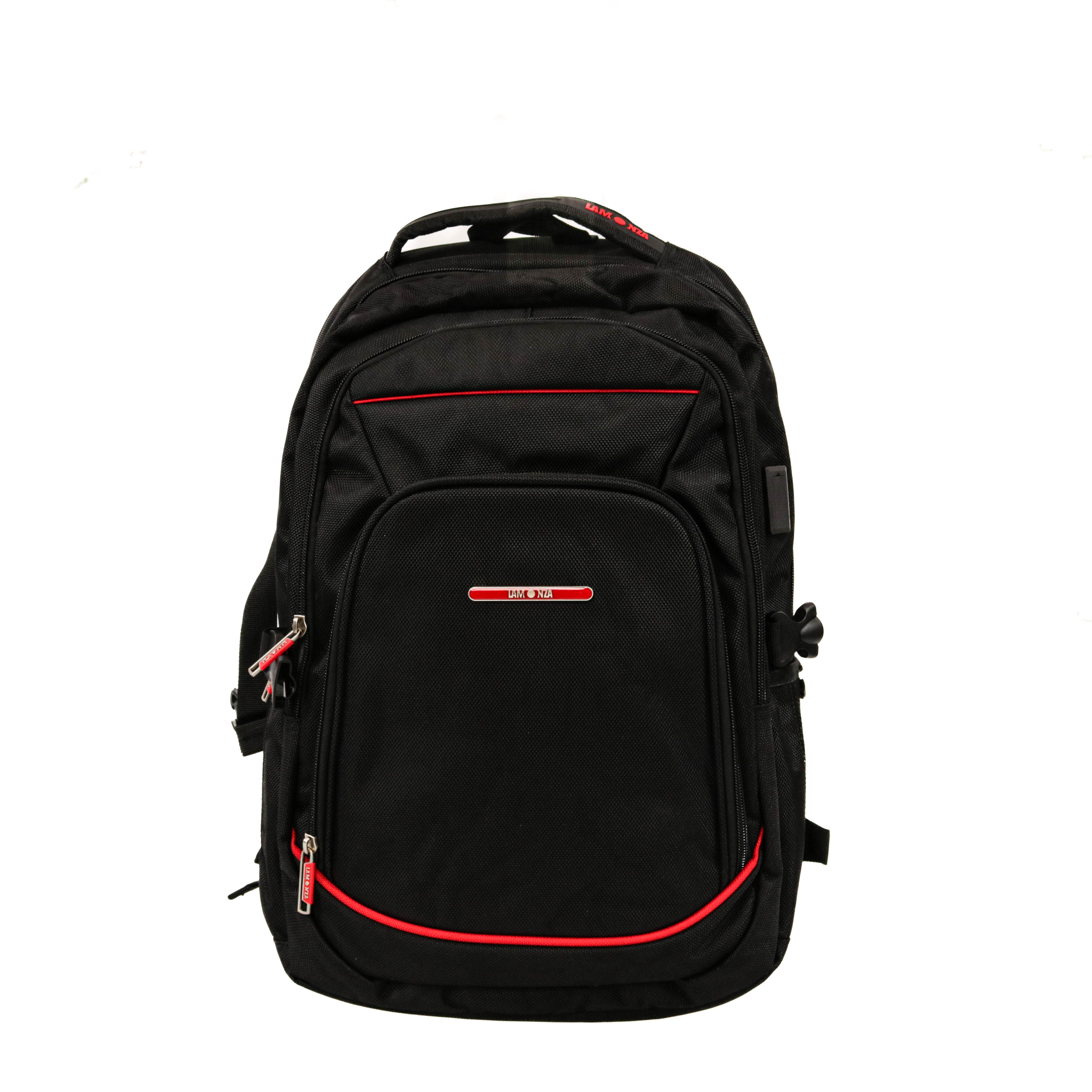 Rucsac Smiley, Lamonza, 47x34x18 cm, negru