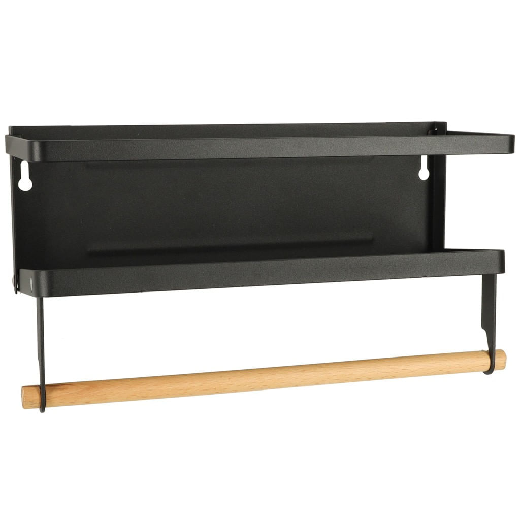 Raft magnetic de frigider 2in1, pentru condimente si prosop de bucatarie — imaginea 3