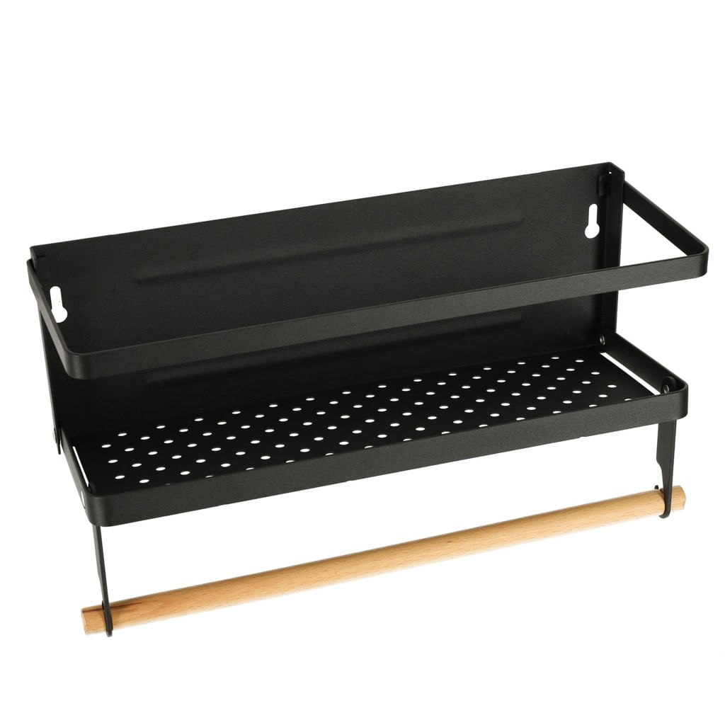 Raft magnetic de frigider 2in1, pentru condimente si prosop de bucatarie — imaginea 5