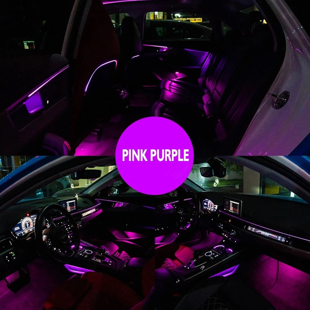 Kit lumini ambientale auto, RGB, 18 in 1, fir flexibil, aplicatie, bluetooth si telecomanda - imagine 10
