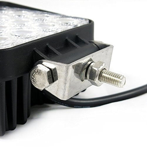 Proiector LED auto, putere 48W, 12V-24V, IP 67, 6500K, 1800Lm, lumina alba rece, negru — imaginea 3