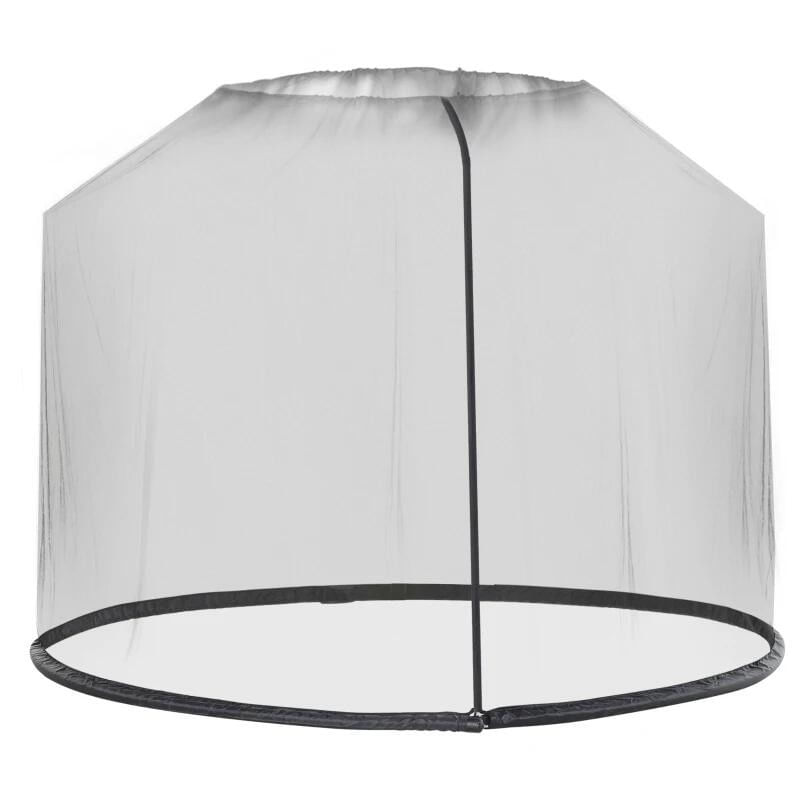 Plasa tantari, muste si alte insecte, pentru umbrela de gradina, material Oxford, negru, 300x230 cm — imaginea 3