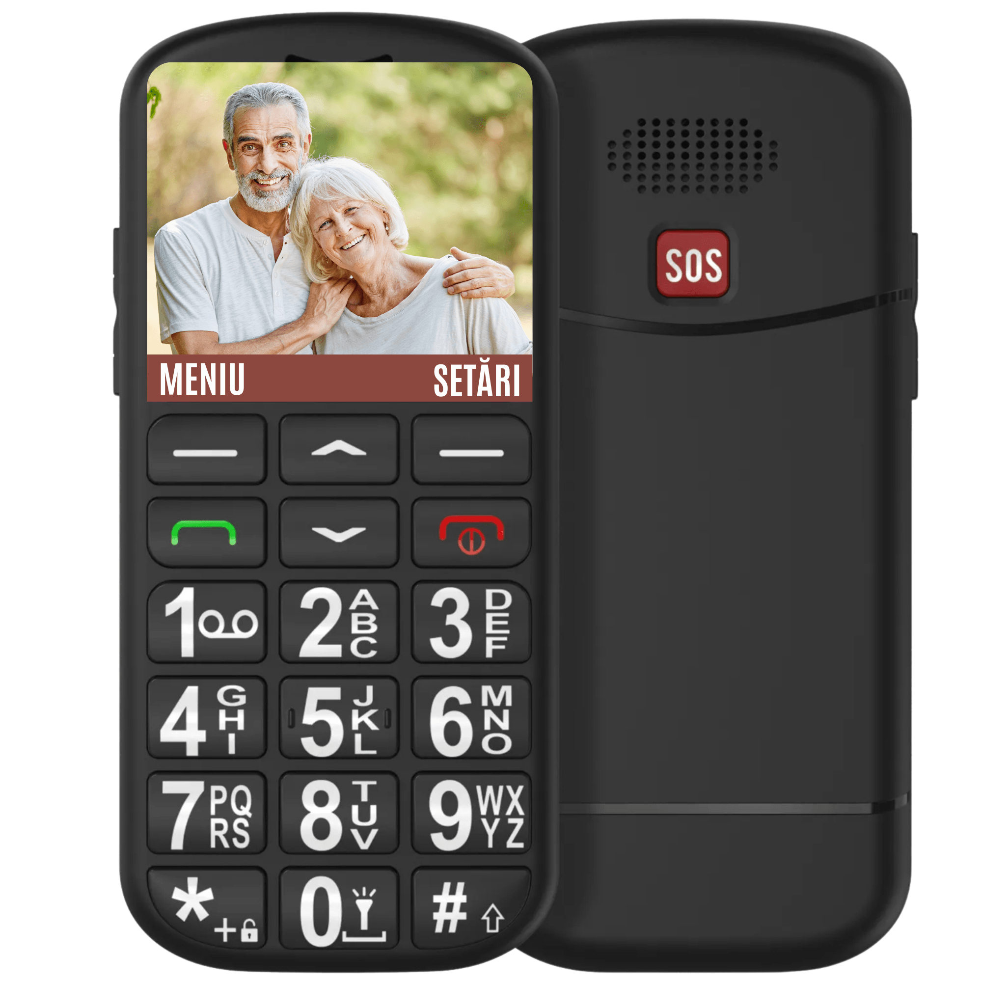 Telefon Mobil Seniori cu Taste Mari, CZAY®, Meniu in Limba Romana, Autonomie 7 Zile, Volum Mare, Buton SOS, 2G, Dual Sim - 4 | YEO