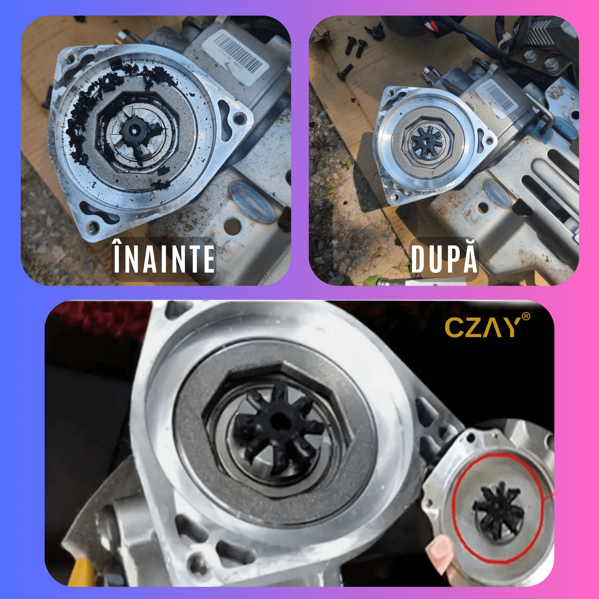 Cupla Coloana Directie CZAY®, Compatibila cu Hyundai si KIA, Montare Usoara, Cod 563152K000FFF, Cauciuc, 29x9x6 mm - 4 | YEO