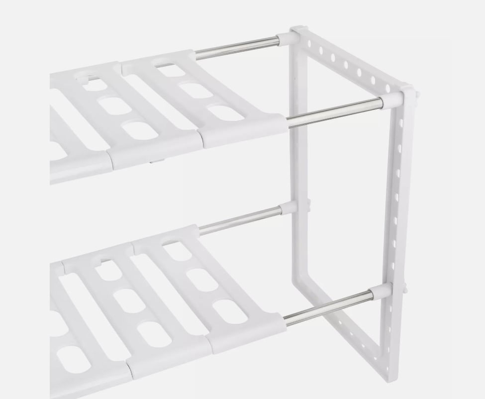Raft ajustabil cu 2 nivele pentru spatiul de sub chiuveta, Vivo, alb, 25 x 38.5 x 43 cm, TK0121 — imaginea 4