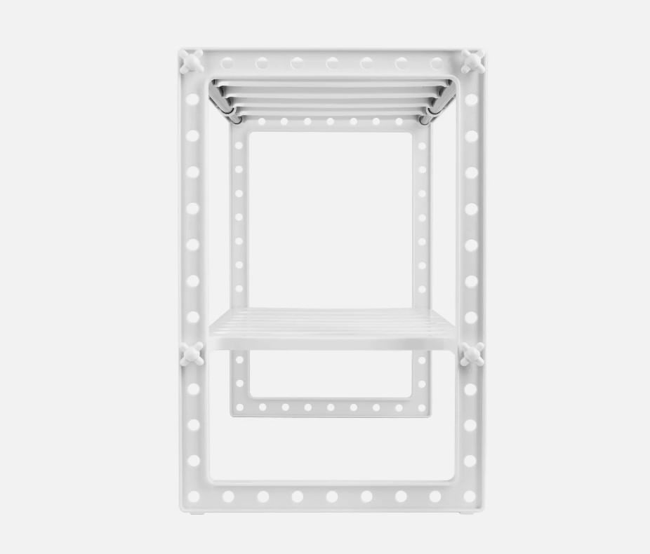 Raft ajustabil cu 2 nivele pentru spatiul de sub chiuveta, Vivo, alb, 25 x 38.5 x 43 cm, TK0121 — imaginea 5