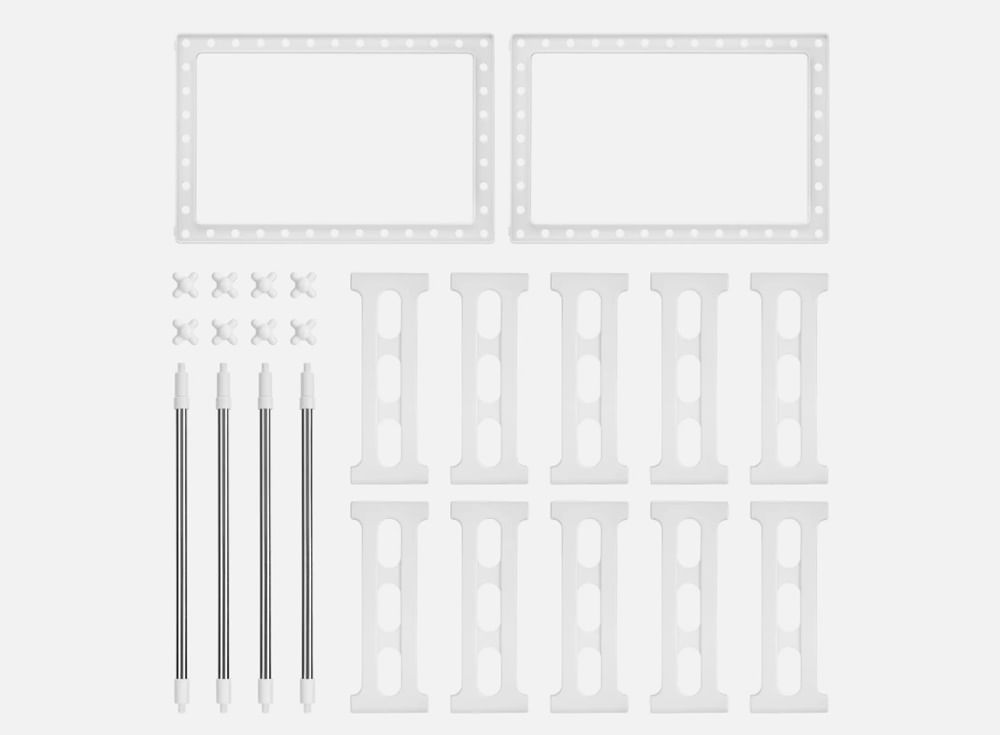 Raft ajustabil cu 2 nivele pentru spatiul de sub chiuveta, Vivo, alb, 25 x 38.5 x 43 cm, TK0121 — imaginea 7