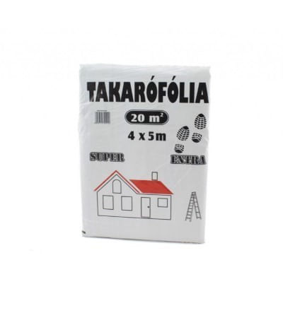 Folie de acoperire pentru zugravit, groasa, 4m x 5m, 20mp