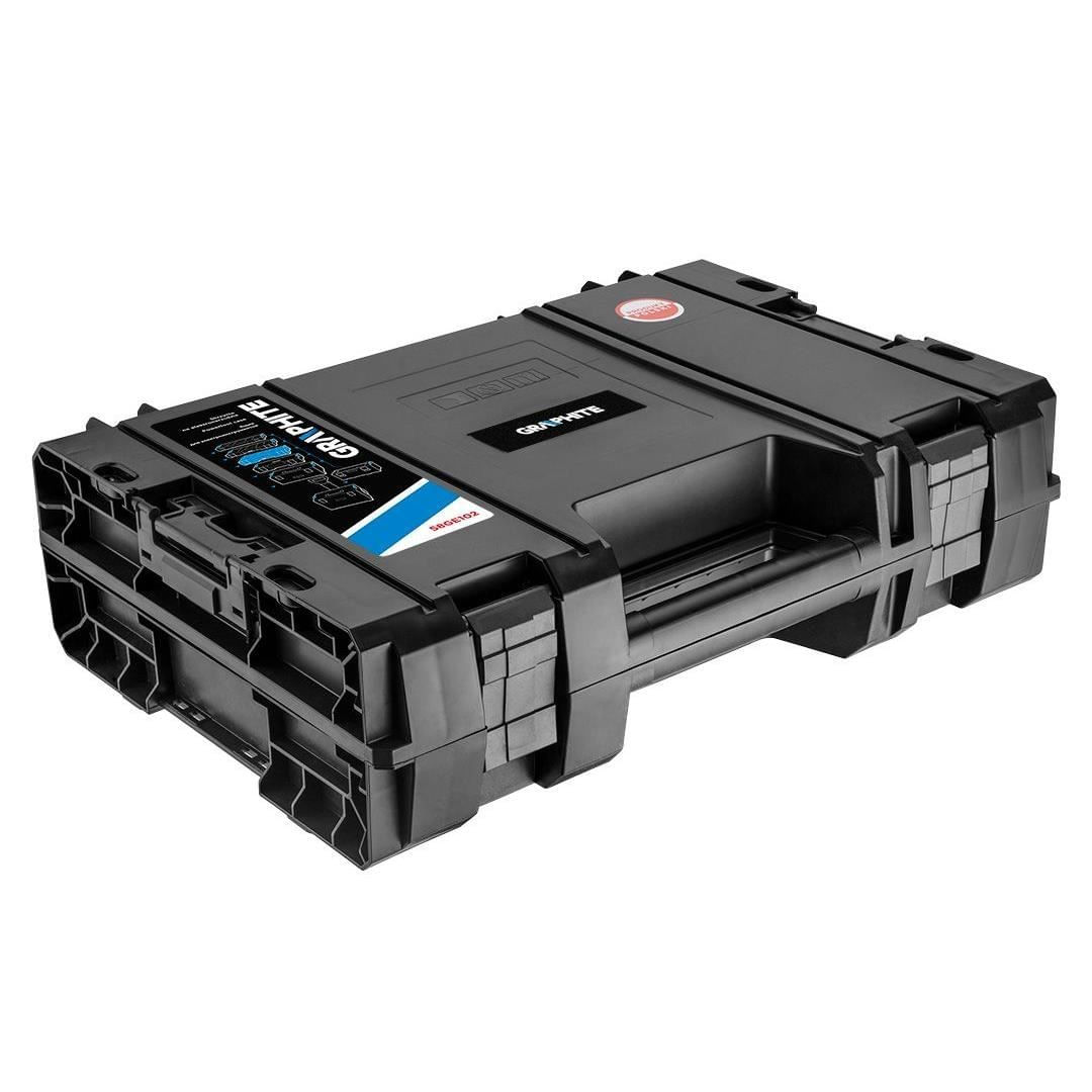 Cutie cu organizator scule electrice, plastic, 44.8x32.2x12.6 cm, Graphite Energy — imaginea 3