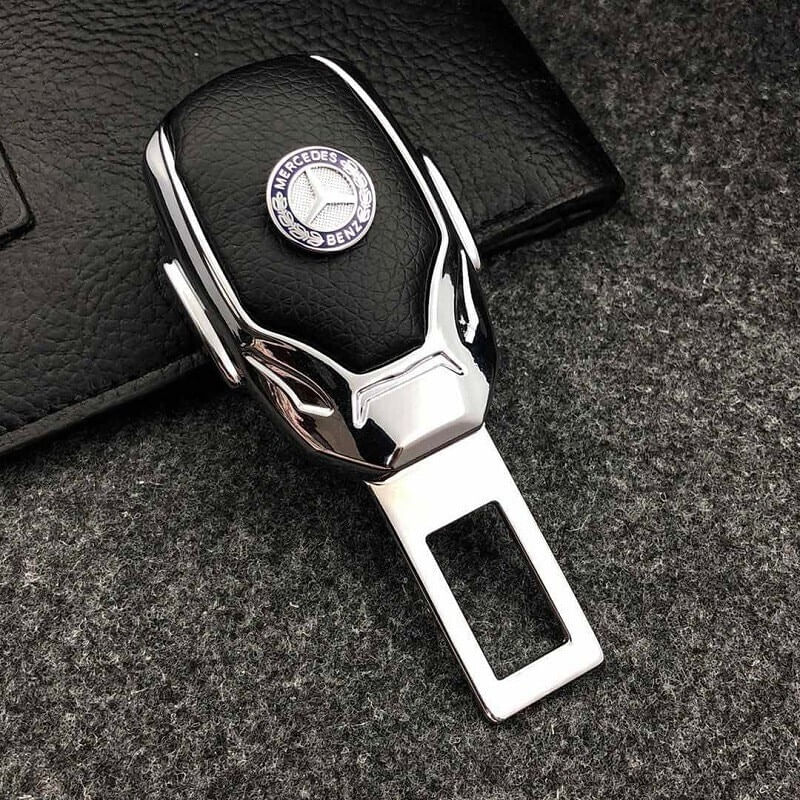 Set 2x Adaptoare Centura Siguranta Falsa MRG M1089, Piele Chrome Mercedes - 4 | YEO