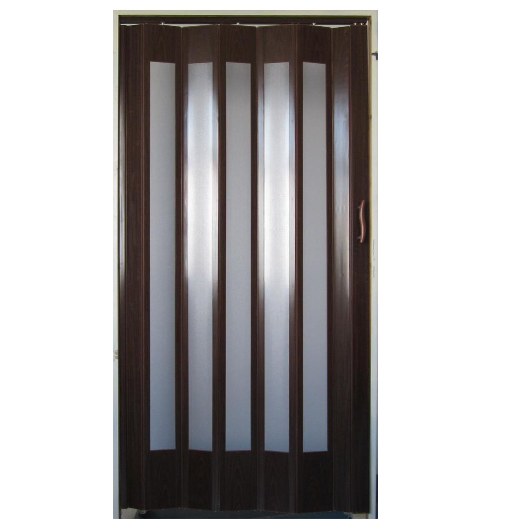 Usa plianta Vista Flex din pvc, Wenge, 85x203cm